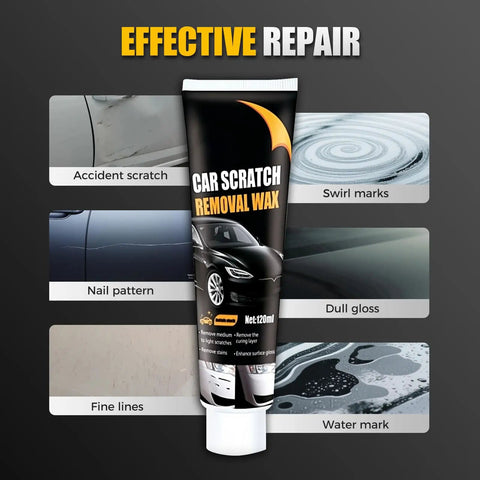 New Upgraded Car Scratch Remover For Deep Scratches, Easy DIY Car Paint Repair Kit With Wipe And Sponge, No Tools Needed tube