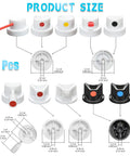 Dope Precision Spray Nozzle Kit Fits Montana And Most Cans, 10 Piece Graffiti Tool Set size comparison with various colored nozzles.