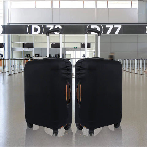 black suitcase protector 18-22 inch perfect for travel, easy to spot, protects against dirt and scratches, fits luggage in airport