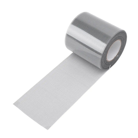 Window Screen Repair Patch Self Adhesive Mesh Tape Roll 80mm Wide By 6.1m Long Breathable Quick Fix For Home Camping Tent Door Bed Net No Fuss DIY Patch Gray