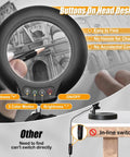 12X Real Glass Magnifying Glass With Light And Stand, showing hands using magnifier with control buttons and desk clamp