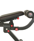 Side view of 2000 Super Max XL Adjustable Weight Bench For Incline Decline Press And Full Body Workouts No Gap Foldable Home Gym Bench Built To Last With 850 Pound Capacity For Home Gyms And Pros.