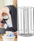 Metal Coffee Pod Storage Rack For Easy Grab And Go Capsule Organization Iron Construction Sleek Modern Capsule Holder Stand