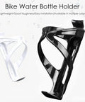 Two Pack Bike Water Bottle Holders Universal Fit with black and white cages displayed on white background