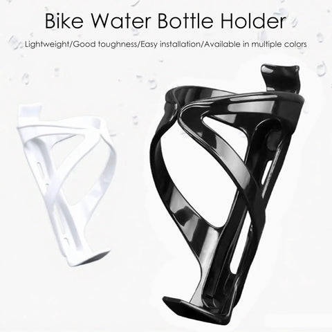 Two Pack Bike Water Bottle Holders Universal Fit with black and white cages displayed on white background