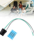 Aqxreight Washer Lid Switch Connector Wire Harness Kit For Agitator Washing Machines with four-pin plug and heat shrink tubing.