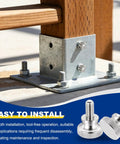 Heavy Duty M6 X 30mm Knurled Thumb Screws Cast From Tough 304 Stainless Steel for tool-free installation on wooden structures.