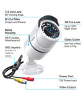2MP 1080p Outdoor And Indoor Security Camera With Hybrid 4-In-1 CVI TVI AHD And Analog CVBS, Night Vision Bullet CCTV