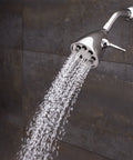 Signature Icon Anystream High Pressure Shower Head With 360 Degree Adjustable Spray Solid Brass 2.5 GPM Polished Chrome Bathroom Replacement