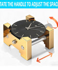 Brass Watch Movement Holder Set 2 Piece Pro Grade Tinkering Gear with adjustable holder and interchangeable mounts in use