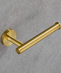 Brushed Gold Bathroom Hardware Set 5-Piece Must Have With 18 Inch Towel Bar And 12 Inch Hand Towel Bar, Wall Mounted toilet paper holder