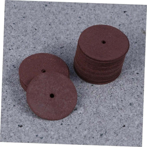 36 Piece Grinding Wheel And Cutting Disc Set For Metalworking Tools, red grinding wheels and cut off discs on gray surface