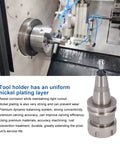 Heavy Duty CNC Lathe Collet Chuck Holder With Rust Resistant Precision Milling Tool Bracket For High Speed Grinding And Tough Machining Jobs in use on a CNC machine.