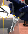 3 Inch Manual Sheet Metal Bender And Straight Jaw Hand Seamer For Metal Folding And Flattening With 75 Millimeter Head Width