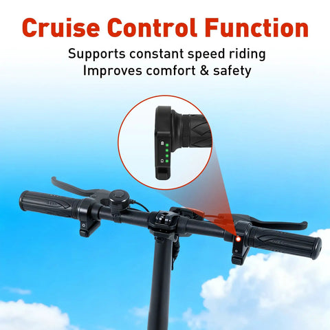 48V Electric Bike Throttle Grip With LCD Voltage Display And Cruise Control on handlebars showing cruise feature