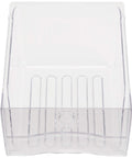 Genuine OEM clear crisper drawer replacement for refrigerators fits GE models easy install, shown front view with ridged base.
