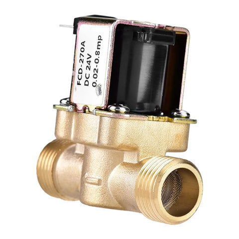 Solid Brass 24 Volt Dc Solenoid Valve For Predictable Water Pressure Setup That Absorbs Pressure Spikes Like A Boss In A Standard 1/2 Inch Port For Easy Hook Ups And Reliable Performance