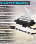 AC Blower Motor Resistor Replacement For 2003 To 2007 Chevy GMC Cadillac SUVs Including Silverado Tahoe Suburban Yukon