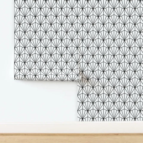 Top Shelf Black And White Pvc Free Type Ii Professional Wallpaper With Fresh Matte Linen Texture Dang Tough Build for busy kitchens and bathrooms.