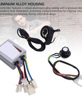 Electric Bike Motor Controller Kit With Smooth Speed Control For Trikes And Electric Bikes Aluminum Alloy Enclosure components.