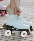 2 Pack LED Light Up Roller Skate Replacement Wheels For Quad Skates Glow Wheels For Indoor And Outdoor Use Outdoor