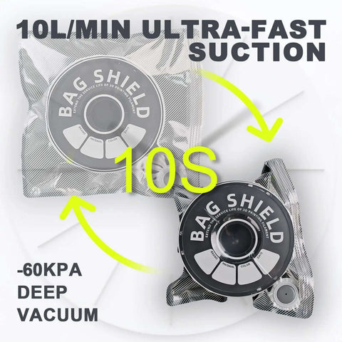 Vacuum Sealed 3D Printing Filament Kit With 20 Lightproof Bags And Vacuum Pump showing suction and seal features