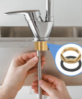 Real Deal Brass Faucet Lock Nut With Silicone Washer For G1 Female Pipe Threading Heavy Duty Kitchen Basin Sink Plumbing install