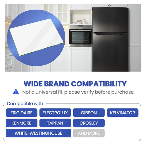 Replacement Crisper Drawer Glass Cover That Fits Kenmore Electrolux Crosley and more Refrigerators Durable Easy No Fuss Install