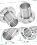 Heavy Duty 2 Pack Stainless Steel Hose Quick Connectors With Clamps For 16mm Pipes Perfect For Garden Irrigation And Watering Supplies That Last Forever. stainless steel hose connectors