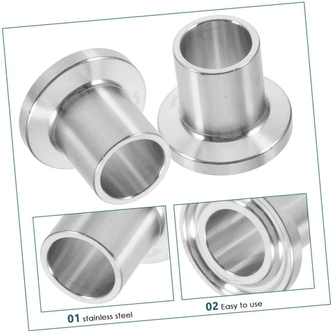 Heavy Duty 2 Pack Stainless Steel Hose Quick Connectors With Clamps For 16mm Pipes Perfect For Garden Irrigation And Watering Supplies That Last Forever. stainless steel hose connectors