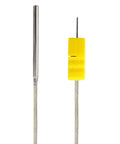 K Type Thermocouple Probe With Metal Head, 4 Cm Tip, 100 Cm Cable, 3 mm Diameter, For Temperature Meter, 0 To 500 Celsius Range