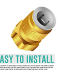 Quarter Inch To Three Eighths Inch Female Threaded Compression Reducing Adapter Lead Free Brass With Leak Free Seal