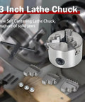 Self Centering 3 Jaw Lathe Chuck 3 Inch Manual Chuck 80mm Size With 2 Jaw Set K11 80 High Torque 40 Nm Max 4000 RPM Built To Last