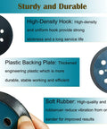 5 Inch Hook And Loop Replacement Sanding Pad With 8 Holes And 3 Screw Holes For Fast No Fuss Orbit Sanding On 5 Inch Sanders Compatible With BO5010 BO5030K BO5031K BO5041K Durable Dust Holes Pad features