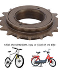 18 Tooth Steel Single Speed Freewheel For Bicycles Durable Replacement Part With Precise Internal Threads For Tight Hub Fit