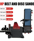 Heavy Duty Bench Belt Sander For Metal And Wood, 1 HP Direct Drive Motor, 4 X 36 Inch Belt And 8 Inch Disc Sander image