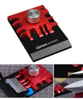 Metal Small Etched Parts Bender Model UA90183 for hobbyists, precision tool showing red and black durable metal construction