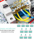 Ten Pack Lever Wire Connectors One In Four Out Copper Quick Push In Electrical Connectors with PA Housing for 10-20 AWG Wire