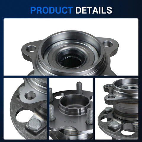 Rear Wheel Bearing And Hub Assembly For AWD Only Compatible With Toyota Highlander 2004 2013 Venza 2009 2016 Lexus RX330 04 06 RX350 07 09 RX400h 2006 2008 Rear Axle 5 Lug Replacement close-up view