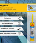 12 Tubes Of 10.1 Oz White Heavy Duty One Component Polyurethane Sealant For Moisture Cure Non Sag Elastomeric Mastic With Strong Adhesion To Concrete Wood And Metal Ideal For Weatherproof Sealing At Home And On The Job. Elastic sealant used for joints with fast-acting and long-lasting features.