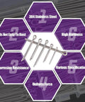 340 Piece 304 Stainless Steel Cotter Pin Clip Assortment Kit For Automotive Maintenance And Small Engine Repair Hairpin Style Heavy Duty Fasteners Image
