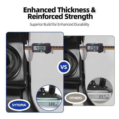 Comparison of thickness for Beefy Heavy Duty Office Chair Tilt Control Mechanism Replacement for Executive and Gaming Chairs