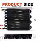 Half Inch Transmission Cooler Kit With Aluminum Tube And Fin 16 Pass Universal Oil Cooler dimensions 14.17 x 10.08 in