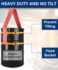 No Tilt Drum Handling Sling For 55 Gallon Drums With Dual Ratchet Straps Beefy Heavy Duty Web Sling Holds Up To 6000 Lbs