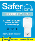 Heavy Duty Plug In Insect Trap For Indoors Badass Fruit Fly Gnat Moth Eraser With Uv Led Lighting view of packaging with product details.