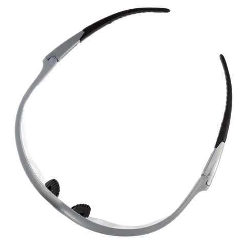 Nemesis Safety Glasses With Clear Anti Fog Lenses And Silver Frame Sporty Lightweight Design For All Day Comfort