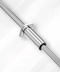 Two Pack LMK10LUU Square Flange Linear Ball Bearing 10x19x55mm With 30mm Flange Edge 6mm Thick Mount Holes 4.5mm mounted on shaft