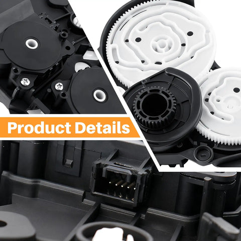 Hvac Blend Door Actuator Replacement Fits 87106 0C140 for 2007 2021 Toyota Tundra and 2008 2022 Sequoia showing gears and housing.
