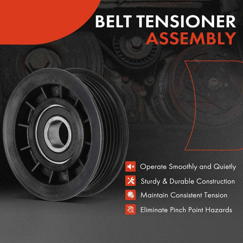 Beef Up Your Ride With This Serpentine Belt Tensioner Pulley Replacement For Ford F150 Chevrolet Silverado and more, black pulley detail