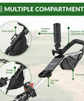Legit Top Tier Aluminum Golf Push Cart Three Wheel Lightweight Folding Caddie with drink holder and storage features